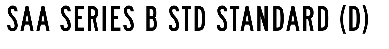 SAA Series B Std Standard (D)